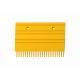 Pitch 8.466mm Comb Escalator Spare Part Aluminum Yellow Powder Coated