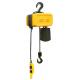 Small Yellow 500kg Electric Chain Hoist For Construction , Lifting Speed 8 m /