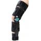 Black Lightweight Post Op Hinged Knee Brace For Osteoarthritis , Arthritis