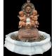 Burnish Female Naked Statue , Sandstone Naked Lady Garden Statue