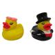 Decorations Yellow Floating Duck Toy / Floating Rubber Ducks Phthalate Free