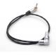 Right Angle Red Komodo Timecode Cable 3.5mm Audio Plug To 9 Pin For Tentacle Sync