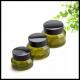 Oblique Shoulder Empty Cosmetic Containers , Amber Glass Containers With Lids