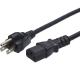 PVC Jacketed Custom PC Power Supply Cables British Power Cord 1.5m
