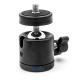 360 Degree Swivel Mini Tripod Ball Head with 1/4 Screw Thread Base Compatible for Photo Studio Ring Light DSLR Camera