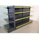 Double Side Convenience Store Shelving With Price Tags 2800mm L Gray Color