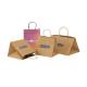 100% Recyclable Kraft Brown Shopping Bags Paperbag Custom Packaging FSC certificate
