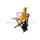 Safe Single Cylinder 1 Ton High Lift Scissor Truck With Electric Motor