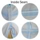 OEM Accepted Microporous CE En14126 Working Suit Protective Coverall With Blue Strip