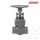 2 3 4 Forged Carbon Steel Gate Valve DN40 Full Port ASTM A105N CL1500 Solid Wedge