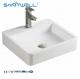 AB8294 Chaozhou White Ceramic  Basin Ultra Thin Edge Bathroom Above Counter Basin