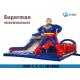 combo slide inflatable superman slide with obstacle