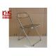 Ergonomic Backrest Modern Plastic Dining Chairs Metal Iron Frame