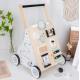 Multifunctional Anti Rollover Wooden Trolley Walker For Infant