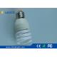 Cool White High Lumen Cfl Bulbs , Half - Full Spiral 18 Watt Light Bulb 62 LM / W