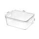 Factory sell transparent plastic storage box rectangular whith lid for clothes