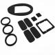 Die Cutting Round Flat Neoprene CR EPDM Rubber Full Face Gaskets