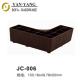 50mm high dark brown durable injection plastic corner sofa legs JC-006