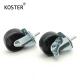 Ball Bearing Fixed Flat Universal PP Caster Wheel for Furniture Hardware Efficiency