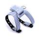 Striped Style Dog Collars And Leashes Fully Adjustable Safe For Dog Walk