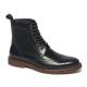 Black Lace-up Anti Skid Mens Leather Durable Dress Boot
