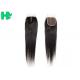 4*4 Free Middle Three Part Human Hair Closure , Peruvian Straight Hair With Closure