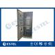 42U IP55 Anti Corrosion Outdoor Equipment Cabinet With Upper And Lower Compartment