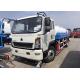8CBM Water Bowser Truck , 4 X 2 HOWO Water Tank Truck For Warm Water Delivery