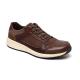 Brown Antiodor Mens Breathable Leather Shoes Textile Lining