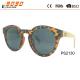 Fashionable design round  plastic sunglasses with UV 400 protection lens