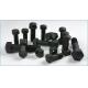 5J4771 M12 Black Plow Bolts 10-UNC Dia 3 / 4 Screw Thread