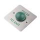 Dome Emergency Exit Push Button Stainess Less With Green Slikprinting