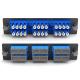 Flange Metal Panel Fiber Optic Terminal Box 6 Ports 12 / 24 Core SC Adapter