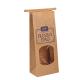 Recyclable Kraft Paper Packing Bags Non-Smell Grease And Water Resistant