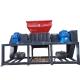 Double Shaft Shredder for Plastic and Rubber Tire Products in Full Automatic Operation