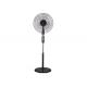 Plastic Material 16 Electric Stand Fan 3 Speed Motor Height Adjustment