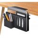 Laptop Stand Tablet iPad books Holder Under Desk Storage Clamp-On Side Desk Organizer with Magnetic Pen Holder