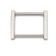 Garment Metal Zinc Buckle 36mm Silver Square Buckle for Overcoat OEM/ODM Accepted