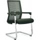 Stationary Black Mesh Office Chair No Wheels For Conference Room Customized