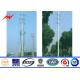 Outdoor Polygonal Q345 Material 30FT Electric Power Pole 1 Section