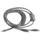 3M Coiled PS2 Keyboard Wedge Cable PU Jacket For Motorola Symbol Scanner