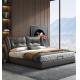 Squishy Corium Modern Bedroom Furniture Matte Dark Gray 1.8 Meters Double Bed