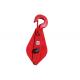 2 Ton Single Double Sheave Snatch Lifting Pulley Block With Hook