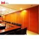 65mm Red Wooden Partition Wall Acoustic Soundproof For Conference Room