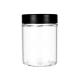 18oz Glass Child Resistant Jars With Wide Mouth Glass Candle Jar 18oz Smooth Flower Jar