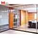 ODM 80mm Office Partition Wall Systems 38-44db Acoustic Glass Partitions