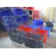 Plastic Handle Supermarket And Store Retail Shopping Basket Storage