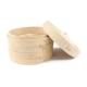 Custom Dim Sum Bamboo Steamers , Two Tier Bamboo Steamer Kitchen