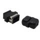 MTP Simplex Optical Cable Adapter Black 12 / 24 Core Flange Coupling Adapter