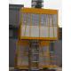 Twin Cage Yellow Construction Material Hoists for Building SC200 / 200